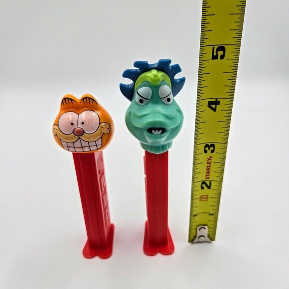 Garfield And Monster Pez Dispensers Made In Slovenia & Hungary Red Orange Read - Picture 13 of 14